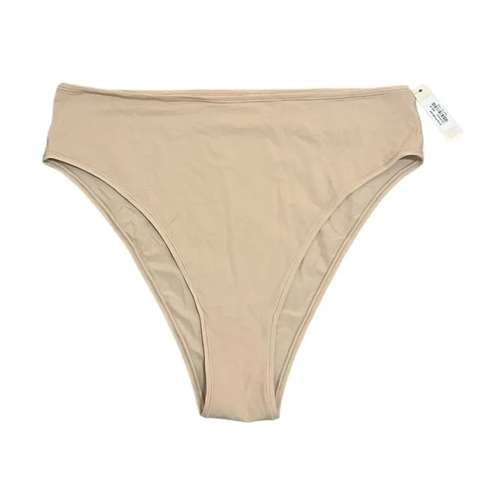 NWT SKIMS Fits Everybody Cheeky High Waisted Brief Panty In Mica Nude Panty